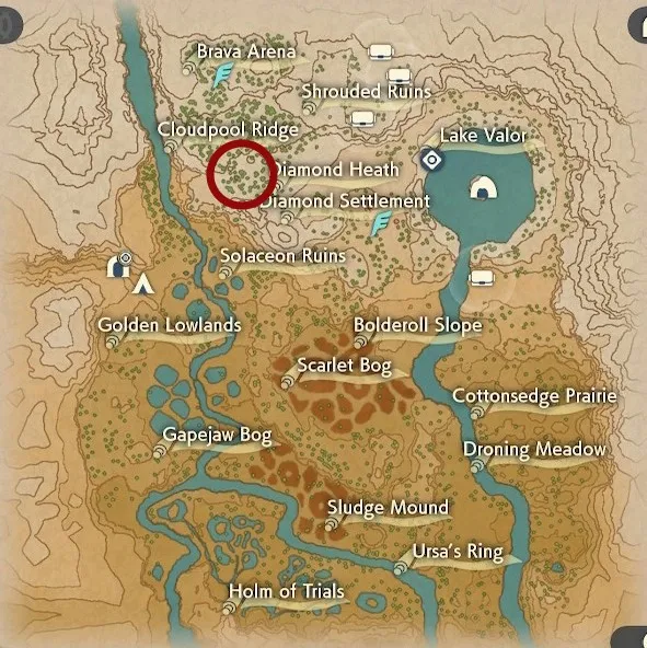 Where to Find Bonsly Map Pokemon Legends Arceus - Crimson Mirelands
