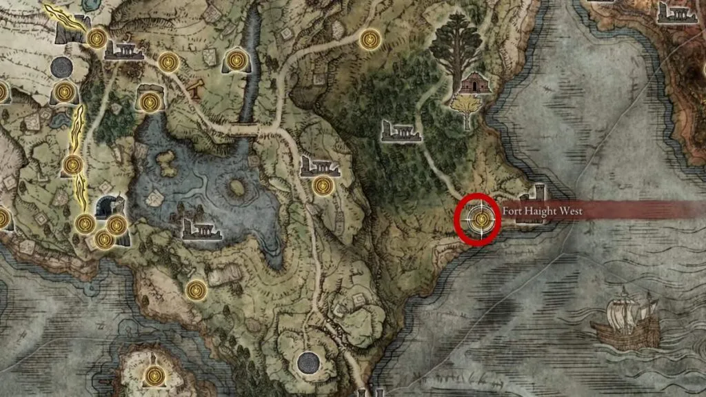 Elden Ring Fort Haight West Map