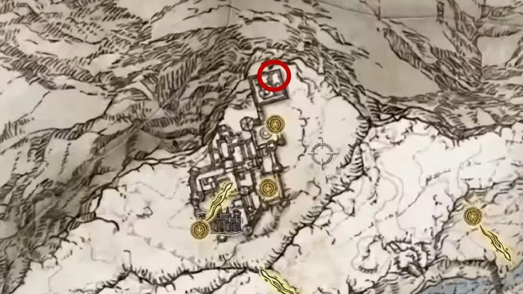 Elden Ring Haligtree Secret Medallion (Left) Location Map