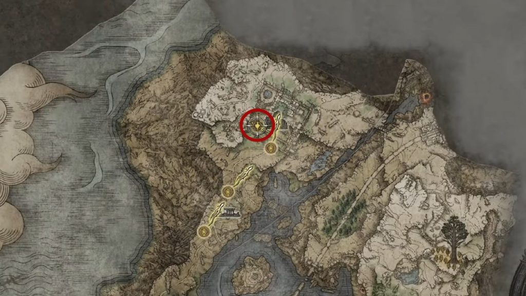 Elden Ring Sword of Night and Flame Map Location
