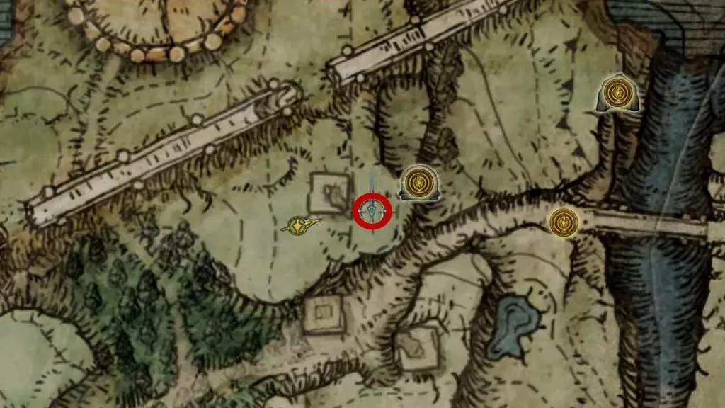Golden Vow Ash of War Location Map