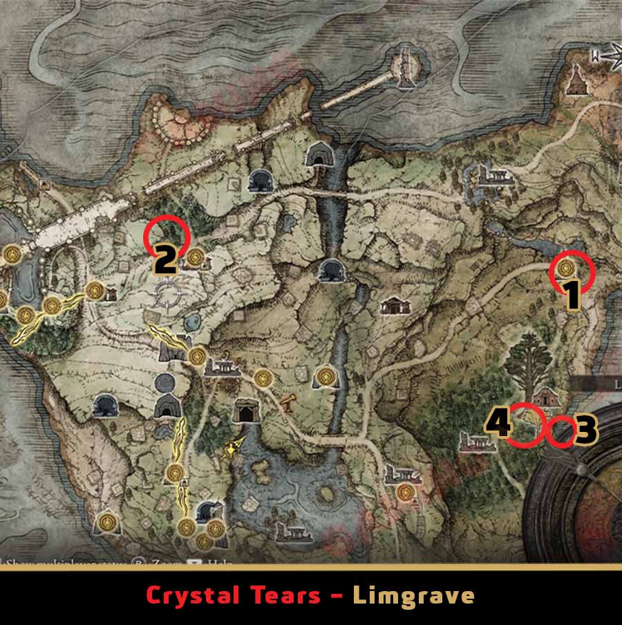 Limgrave Crystal Tear Locations