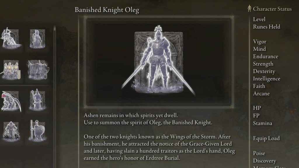 Elden Ring Banished Knight Oleg