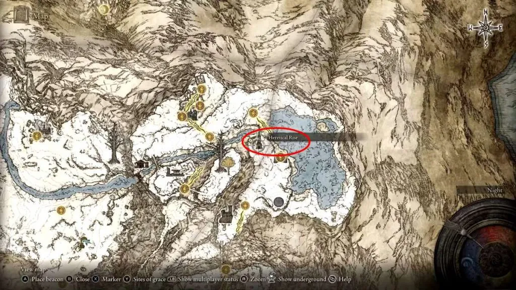 Elden Ring Legendary Sorcery Location Heretical Rise