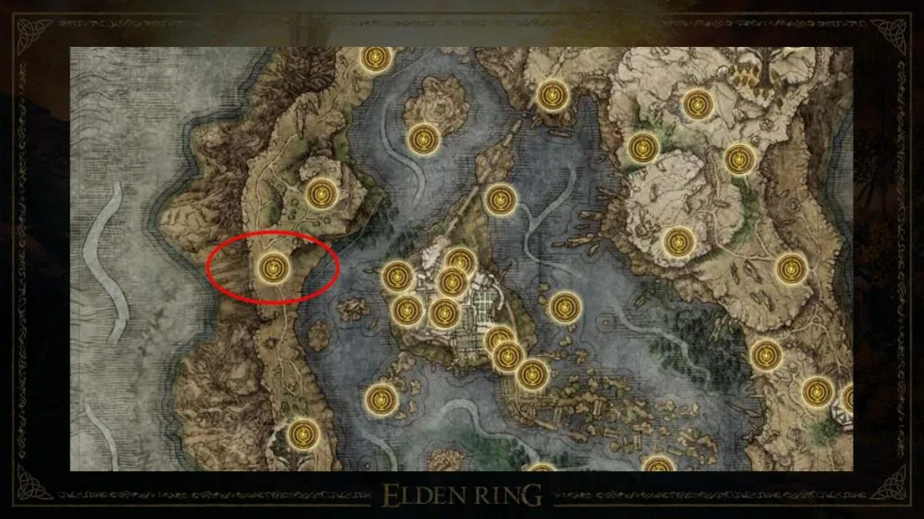 Foot of the Four Belfries Elden Ring Map