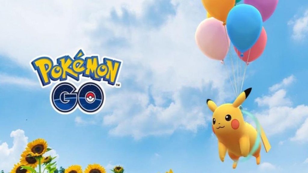 Flying Pikachu in Pokemon GO