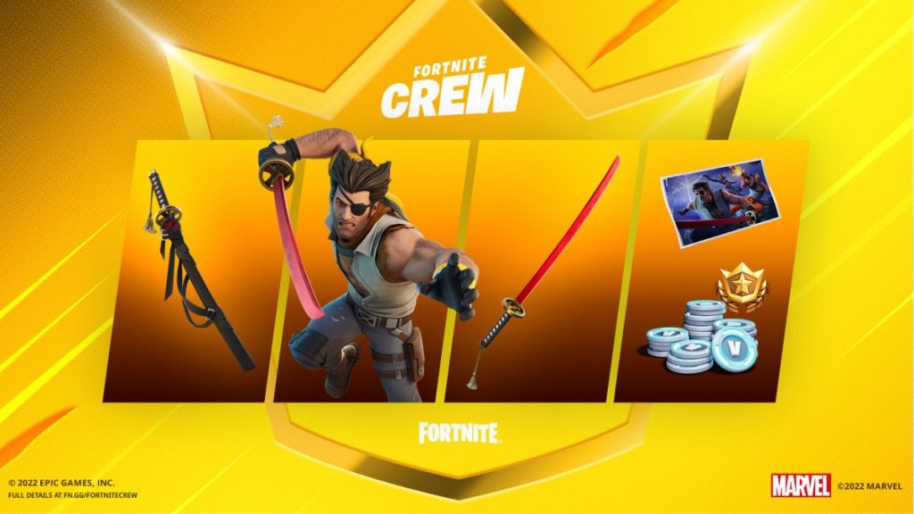 Fortnite August Crew Pack Contents