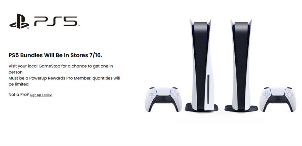 GameStop PS5 Restock In-Store on July 16