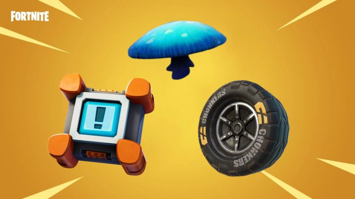 Fortnite Where to Find a Crash Pad, Bouncy Slurpshroom, & Off-road Tires Locations
