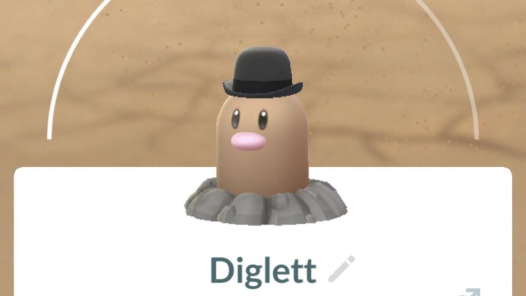Diglett Hat Pokemon GO