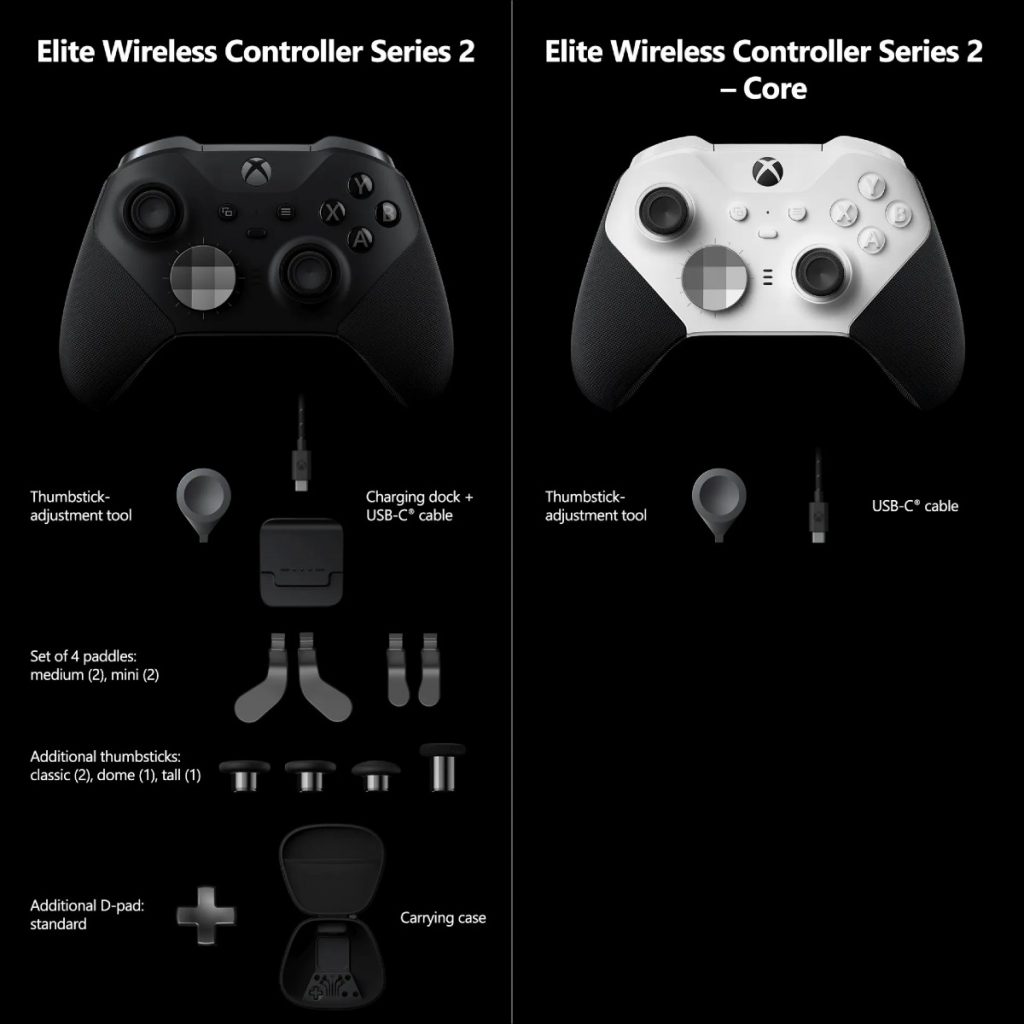Xbox Elite Series 2 vs Core
