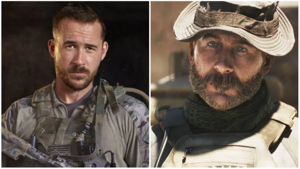 on the left is Barry Sloane and on the right is Captain Price from MW2