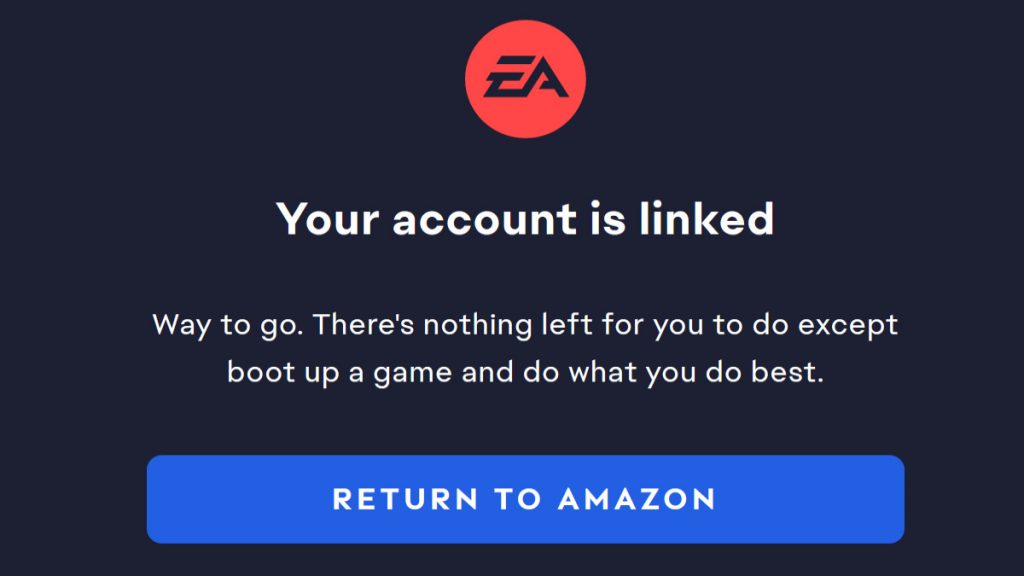 EA Account Linked