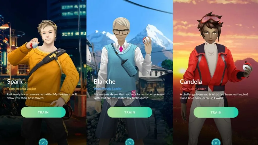 Pokemon GO Players Hate the New Team Leader Redesigns - Blanche, Candela, Spark