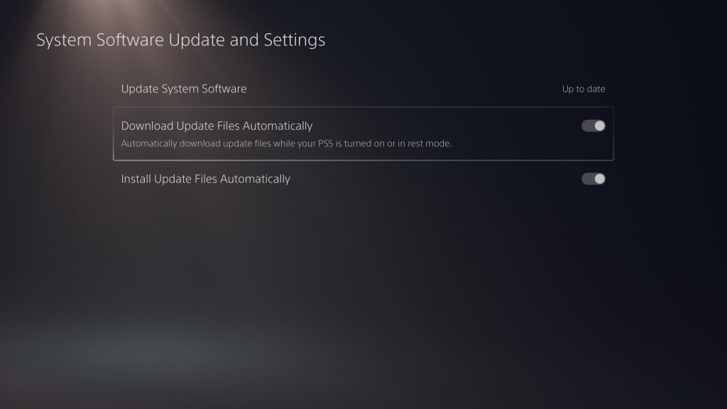 the automatic downloads instructions for PS5