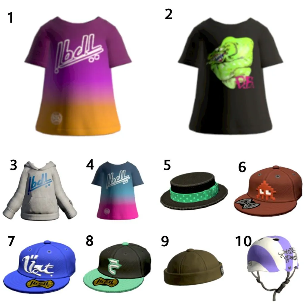 the Skalop brand of clothing from Splatoon 3