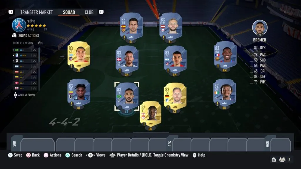 83 Rated Squad 
