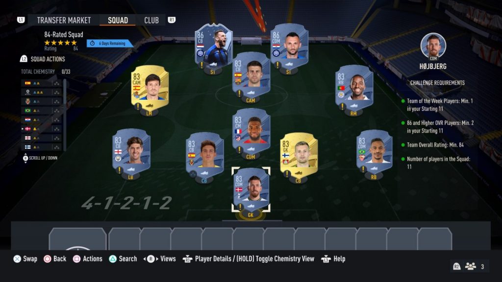 FIFA 23 84 Squad Base FUT Hero SBC Solution