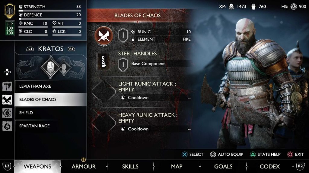 Blades of Chaos God of War Ragnarok