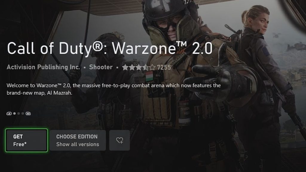 Call of Duty Warzone 2 Store Page Xbox Series X