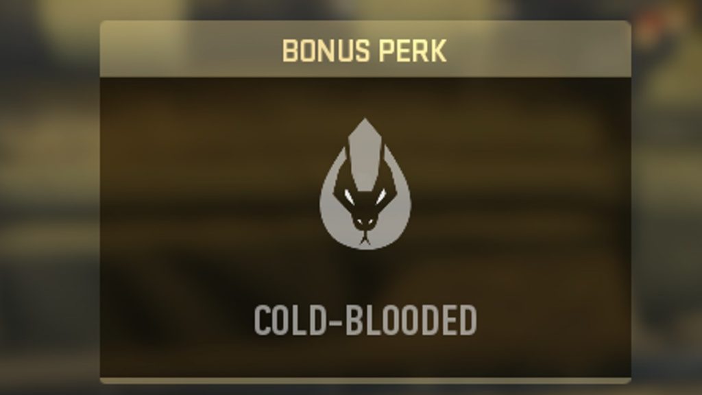 Cold Blooded Perk MW2
