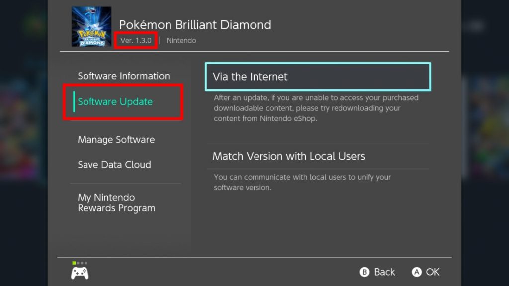 Nintendo Switch Software Update