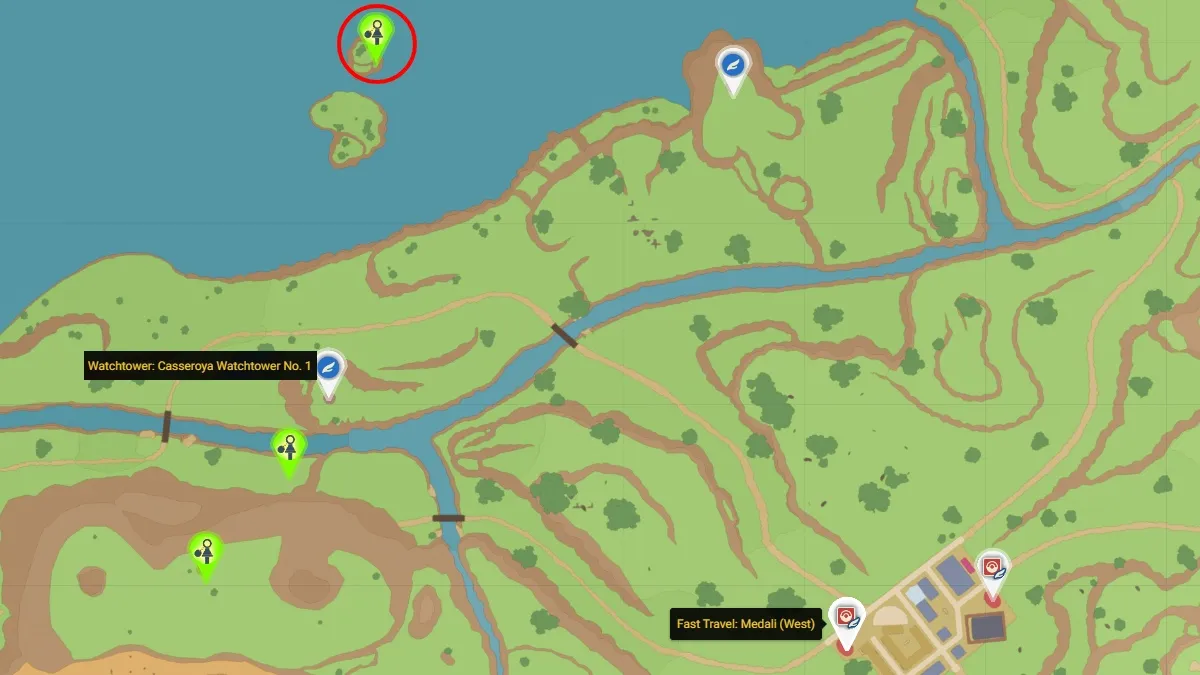Pokemon Scarlet and Violet Green Stake 4 Location Map