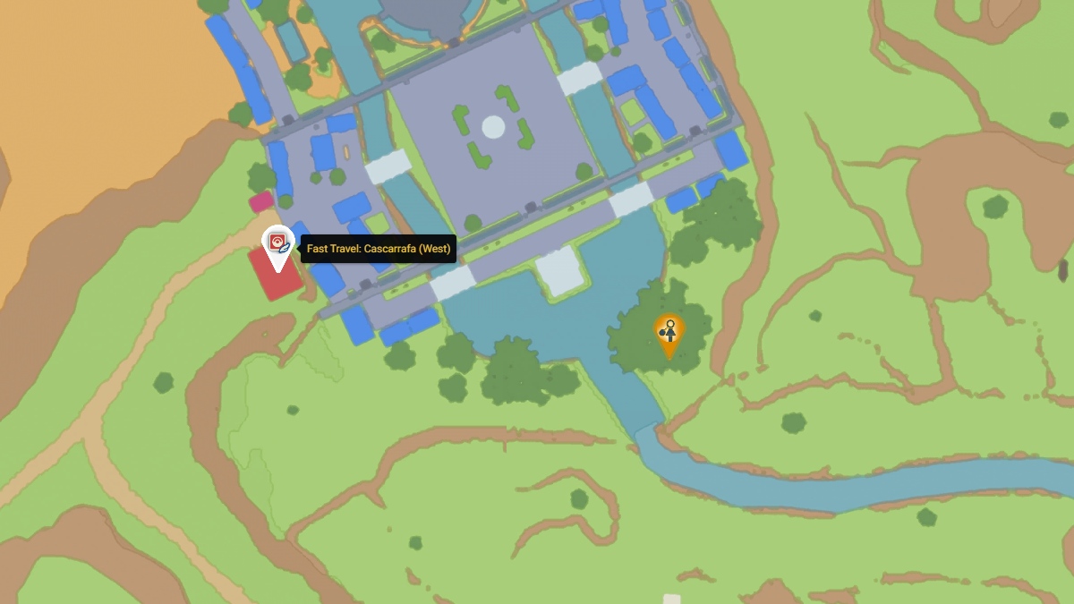 Pokemon Scarlet and Violet Yellow Stake 6 Location Map