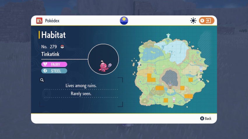 Tinkatink Pokemon Scarlet & Violet Map Locations