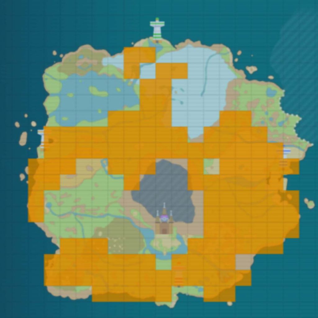 the Pokemon Scarlet & Violet map showing where to find Dunsparce
