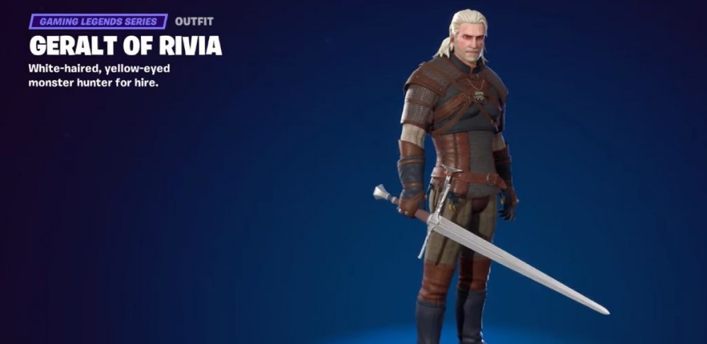 Geralt of Rivia in Fortnite Chapter 4