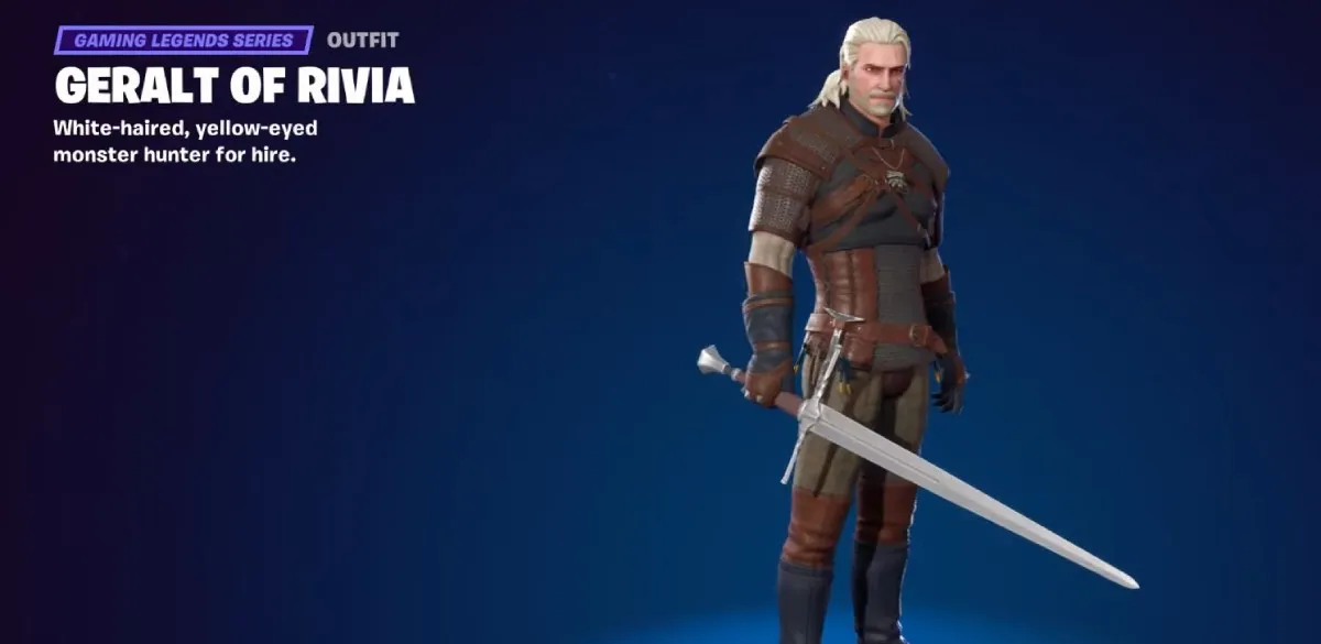 Geralt of Rivia in Fortnite Chapter 4
