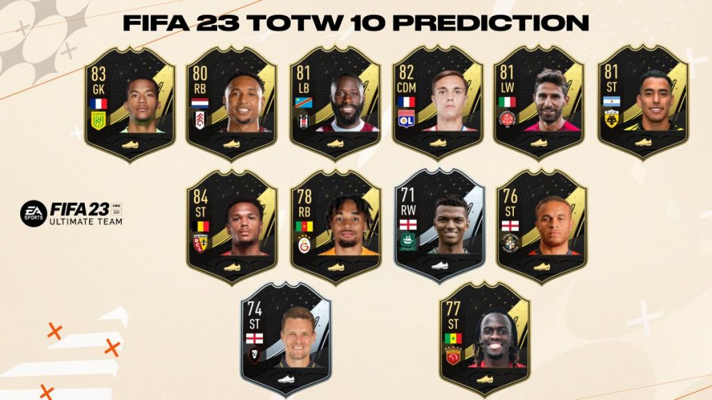 FIFA 23 TOTW 10 Predictions Bench and Reserves