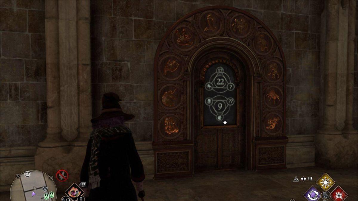 the bell tower wing door puzzle in Hogwarts Legacy
