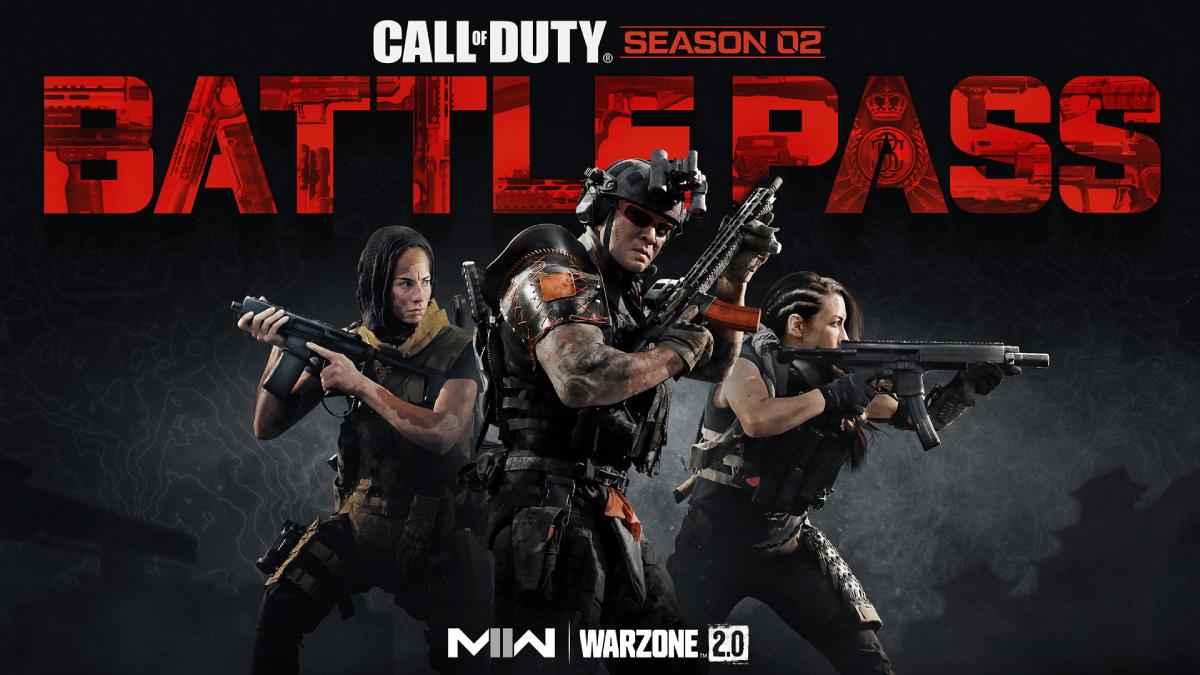 the MW2 & Warzone 2 Season 2 Battle Pass Image with Ronin in the centre