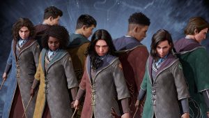 Students in Hogwarts Legacy Fan-Atic Robes