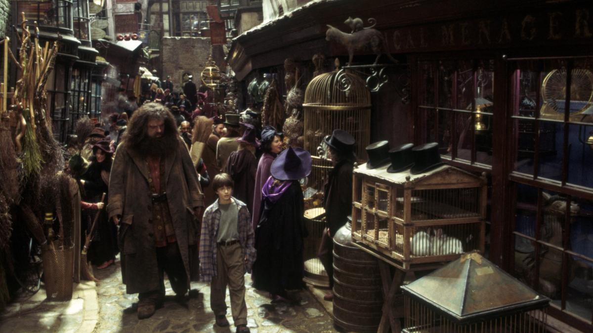 Diagon Alley in the Harry Potter movie