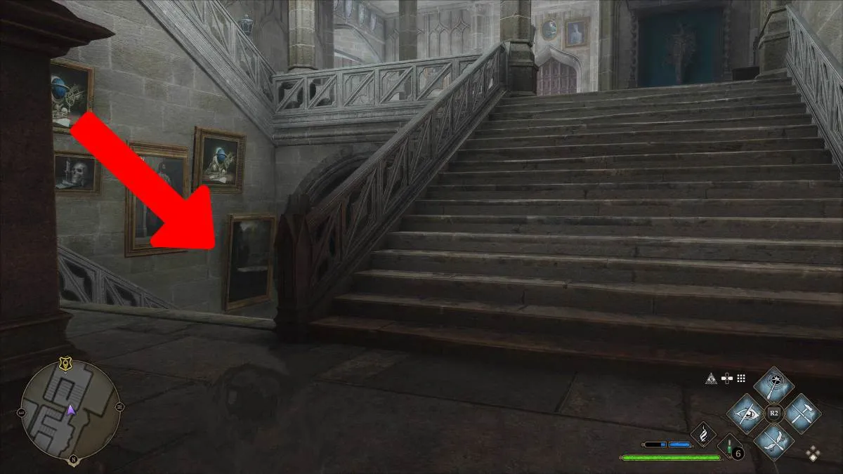 the stairs leading to the Dungeons