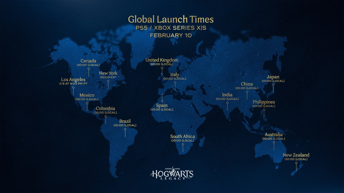Hogwarts Legacy Release Date Launch Times