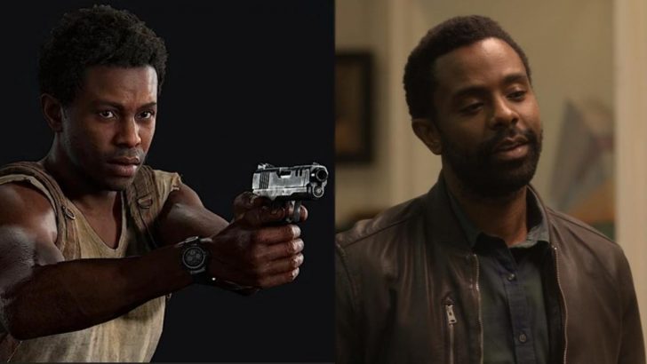 Henry from The Last of Us Part 1 on the left and Brandon Scott from Dead to Me on the right