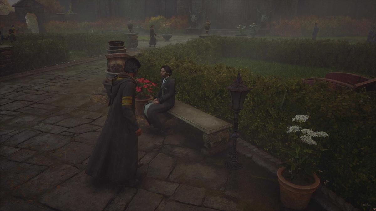 the issue of the player character being unable to interact with NPCs in Hogwarts Legacy