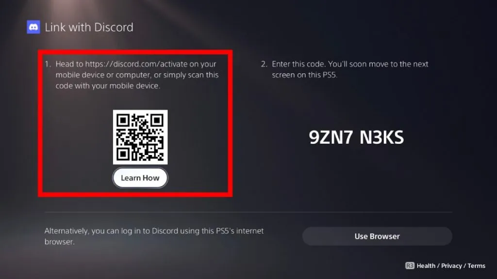Linking Discord and PlayStation Network accounts