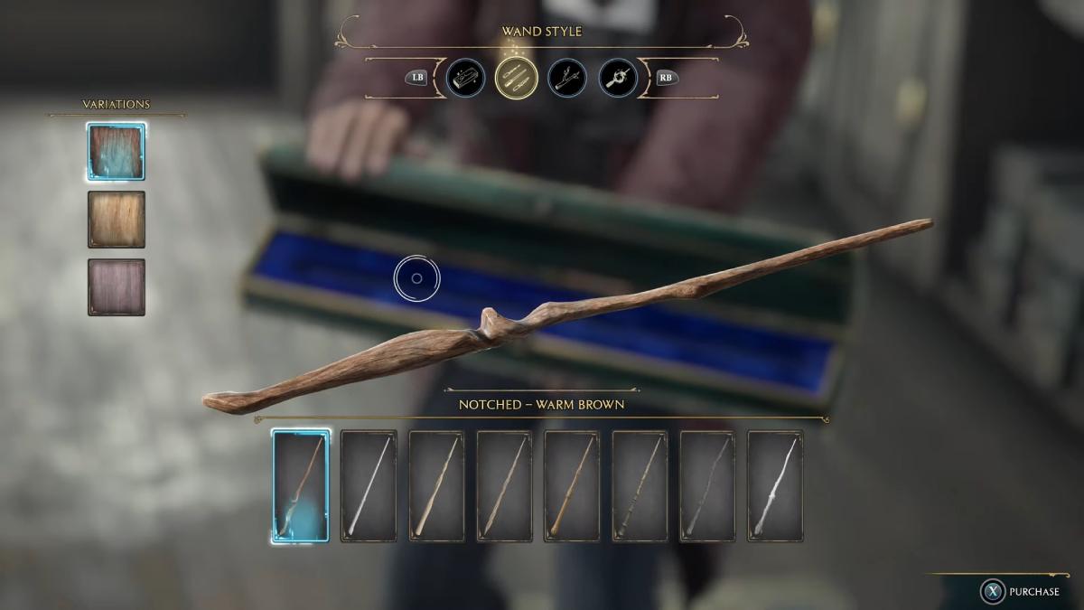 the Notched Wand in Hogwarts Legacy
