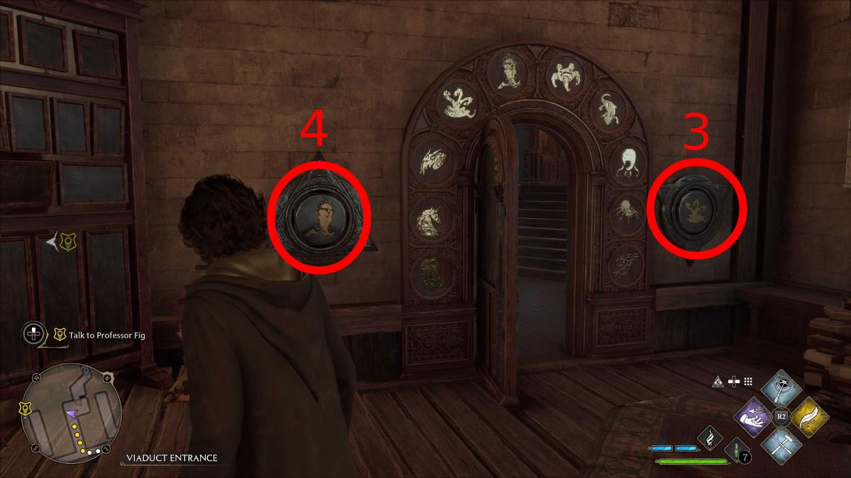the first Divination Classroom Door puzzle solution
