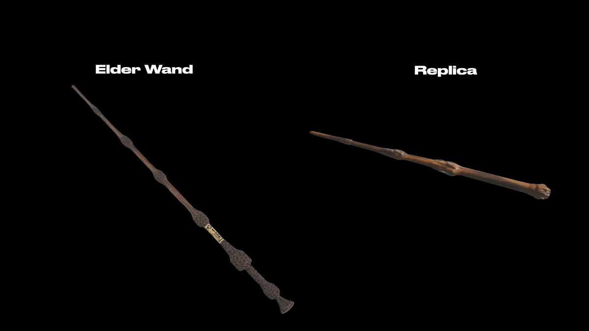 Elder Wand vs Replica Elder Wand in Hogwarts Legacy