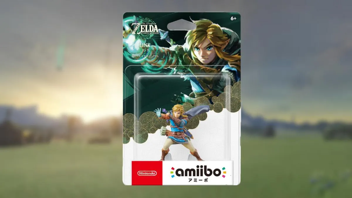 The Tears of the Kingdom Link amiibo in its box
