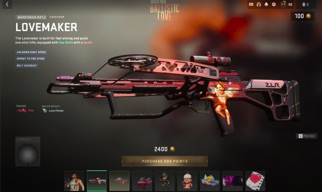 Crossbow Ballistic Love Bundle in Warzone 2 and MW2