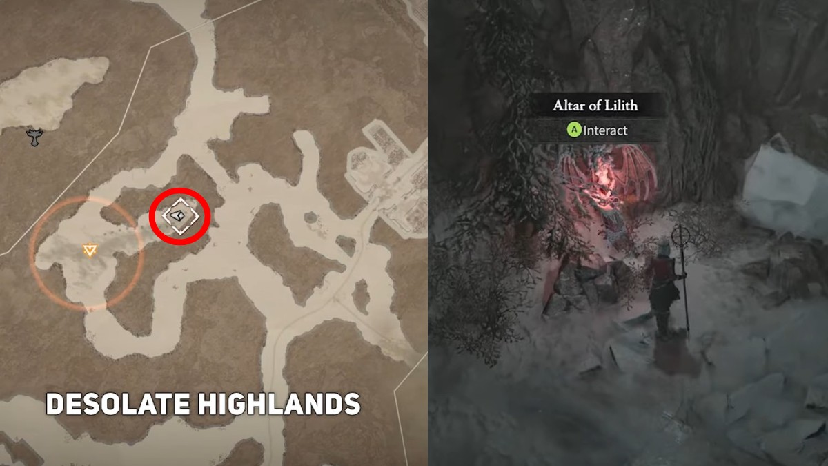 The Lilith Alter in the Father's Cross in Diablo 4