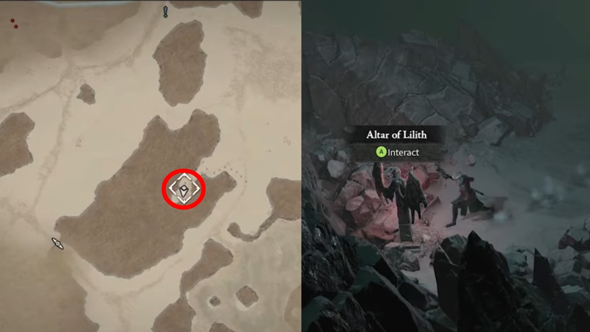 The second Lilith Altar in the Olyam Tundra in Diablo 4