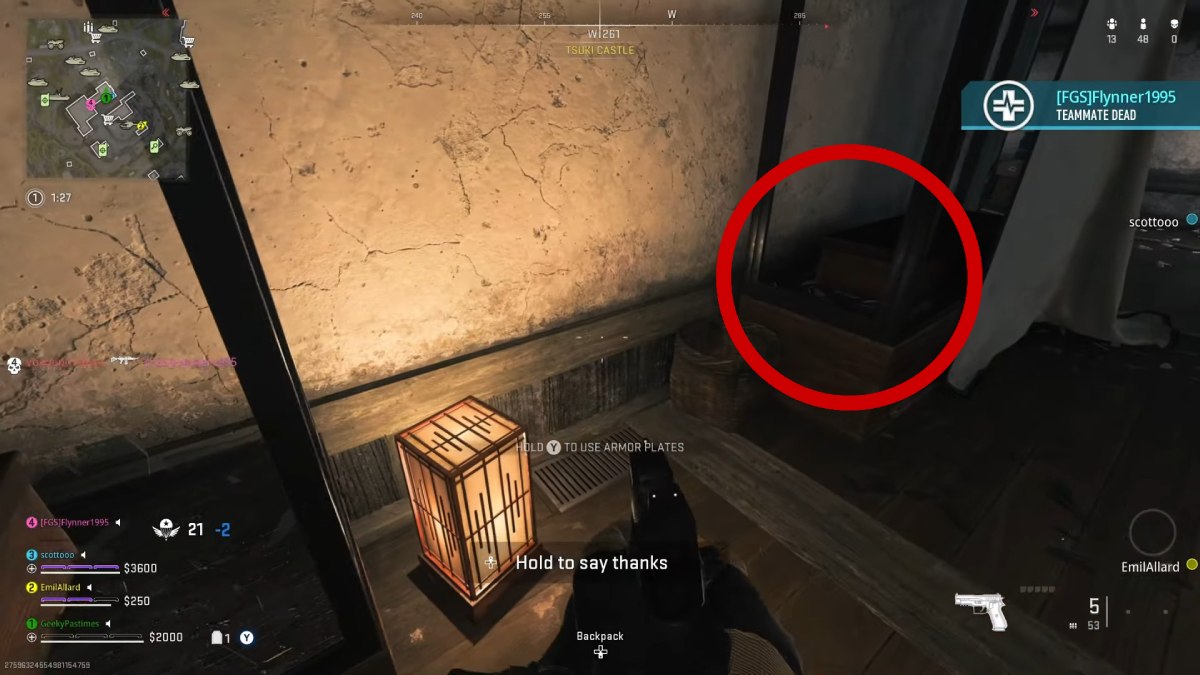 Red Mask Mysterious Item Location 5